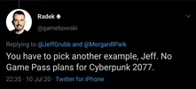 بازی Cyberpunk 2077 بر روی سرویس گیم‌پس قرار نخواهد گرفت